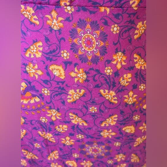 Spell madame peacock sweetheart mini Floral Purple magenta wrap dress size XS - Picture 6 of 10